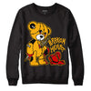 Goldenrod Dunk DopeSkill Sweatshirt Broken Heart Graphic - Black