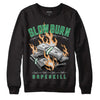 Nike SB x Jordan 4 “Pine Green” DopeSkill Sweatshirt Slow Burn Graphic Streetwear - Black