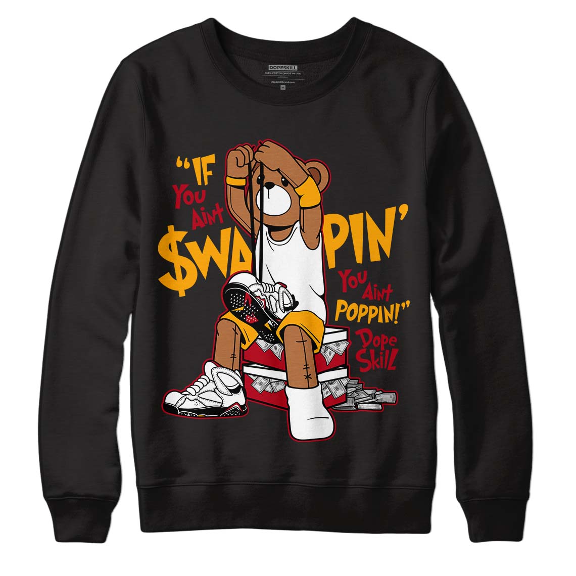 Cardinal 7s DopeSkill Sweatshirt If You Aint Graphic - Black 