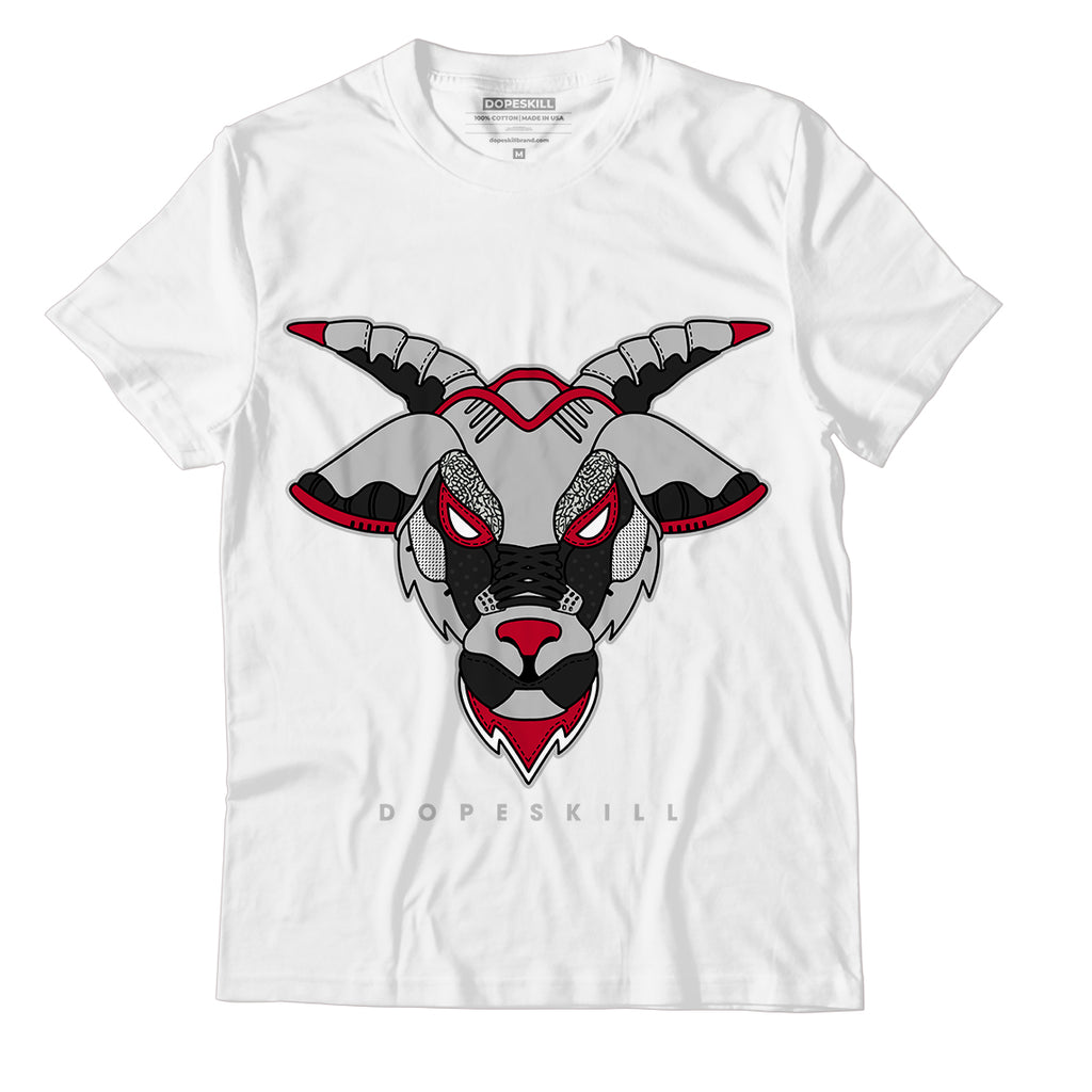 Jordan 9 Particle Grey DopeSkill T-Shirt Sneaker Goat Graphic - White 