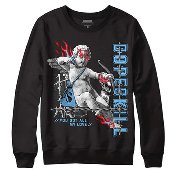 Travis Scott x Jordan 4 Retro 'Cactus Jack' DopeSkill Sweatshirt You Got All My Love Graphic Streetwear - Black 