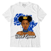 AJ 5 Racer Blue DopeSkill T-Shirt Black Queen Graphic