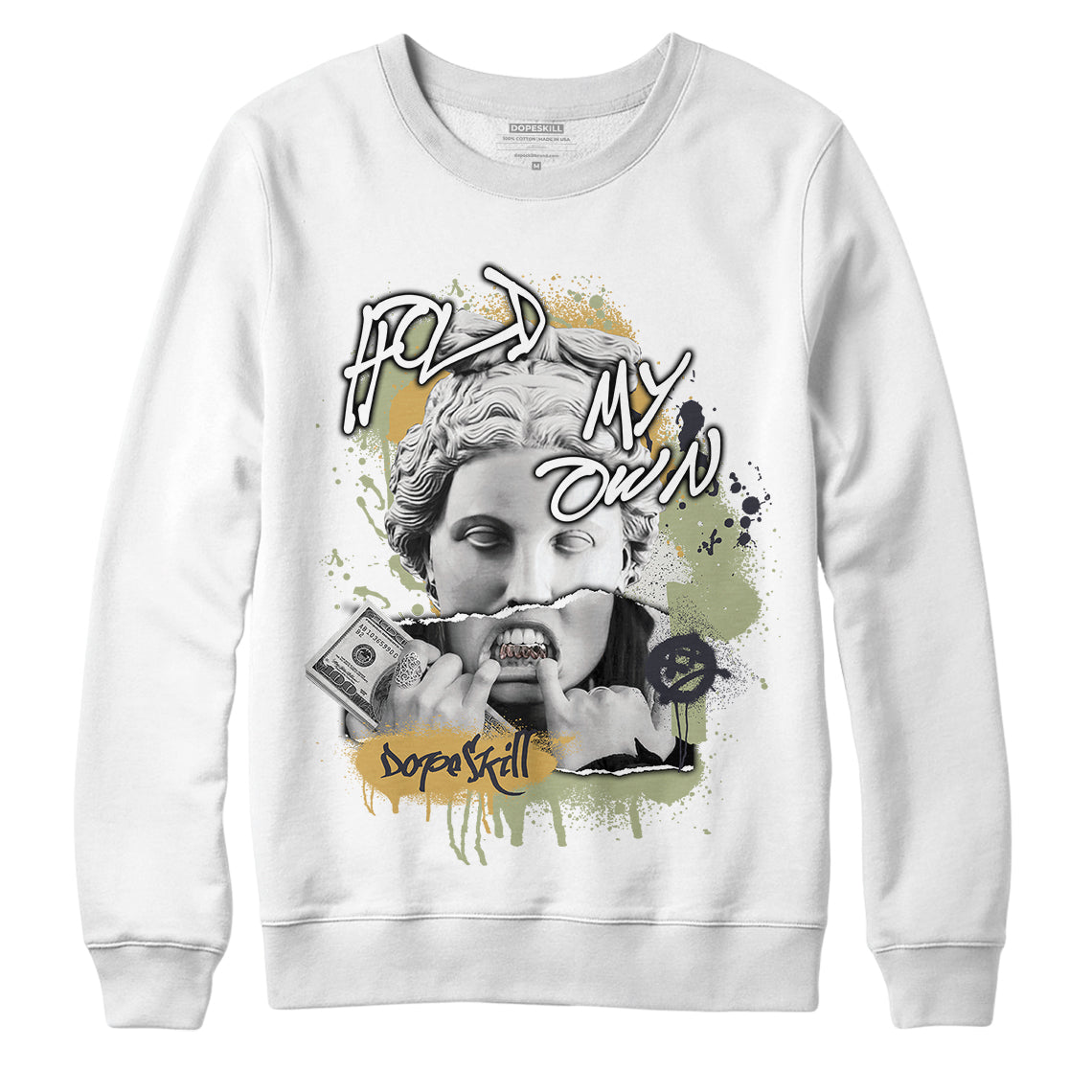 Jordan 5 Jade Horizon DopeSkill Sweatshirt Hold My Own Graphic - Black 