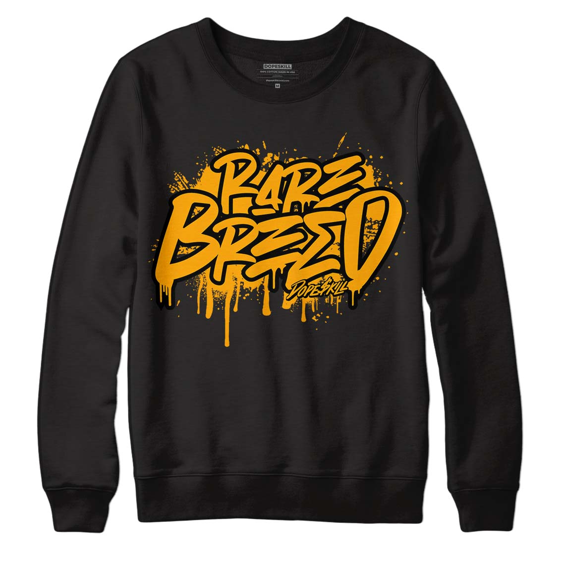 Black Taxi 12s DopeSkill Sweatshirt Rare Breed Graphic - Black 