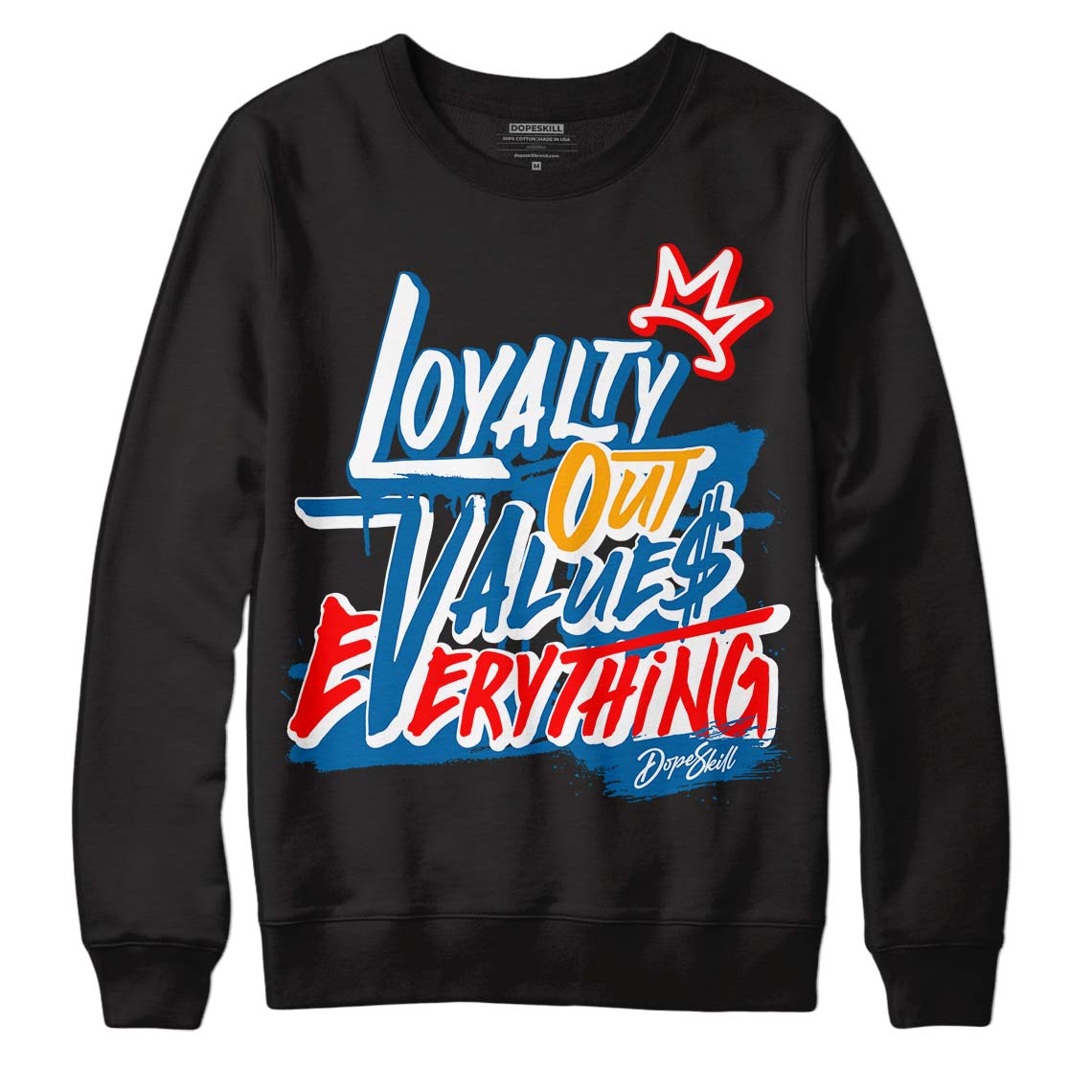 Messy Room 4S DopeSkill Sweatshirt LOVE Graphic - Black