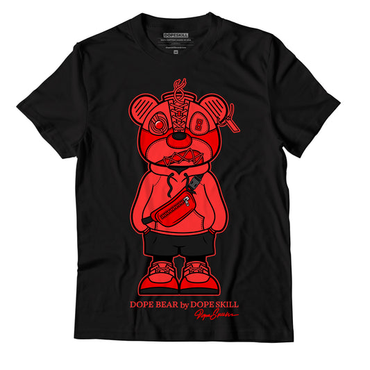 AJ 9 Chile Red DopeSkill T-Shirt Sneaker Bear Graphic