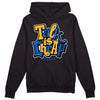 Dunk Blue Jay and University Gold DopeSkill Hoodie Sweatshirt Talk Is Chip Graphic Streetwear - Black