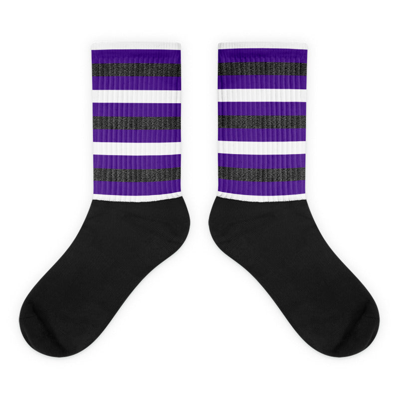 HS Sublimated Socks Match Jordan 3 Dark Iris