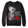 Jordan 6 Retro Cool Grey DopeSkill Sweatshirt Broken Heart Graphic Streetwear - Black 