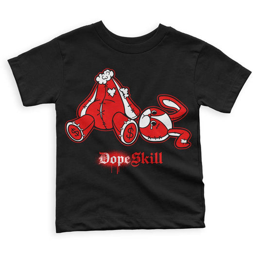 Cherry 11s  DopeSkill Toddler Kids T-shirt Don’t Break My Heart Graphic - Black