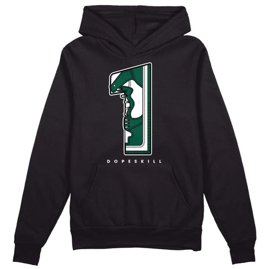 Lottery Pack Malachite Green Dunk Low DopeSkill Hoodie Sweatshirt No.1 Graphic - Black