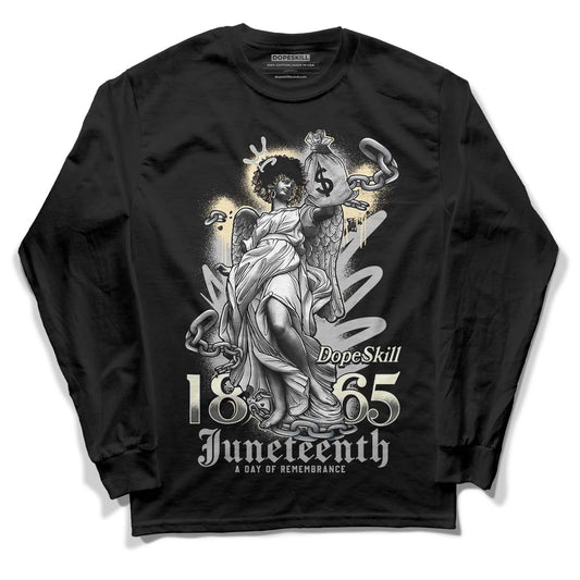 Jordan 4 Retro SE Craft Photon Dust DopeSkill Long Sleeve T-Shirt Juneteenth  Graphic Streetwear  - Black