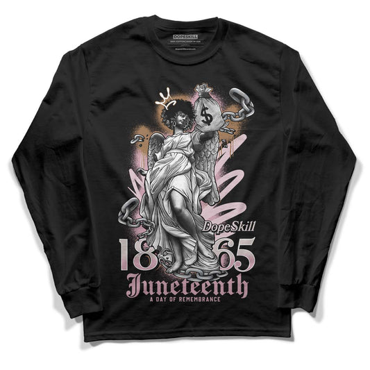 Dunk Low Teddy Bear Pink DopeSkill Long Sleeve T-Shirt Juneteenth Graphic - Black 