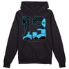 University Blue 13s DopeSkill Hoodie Sweatshirt No.13 Graphic - Black