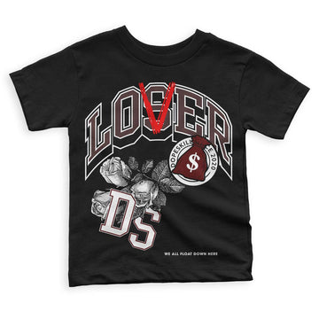 Jordan 12 x A Ma Maniére DopeSkill Toddler Kids T-shirt Loser Lover Graphic Streetwear - Black