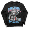 Travis Scott x Jordan 4 Retro 'Cactus Jack' DopeSkill Long Sleeve T-Shirt Sick Bear Graphic Streetwear - Black