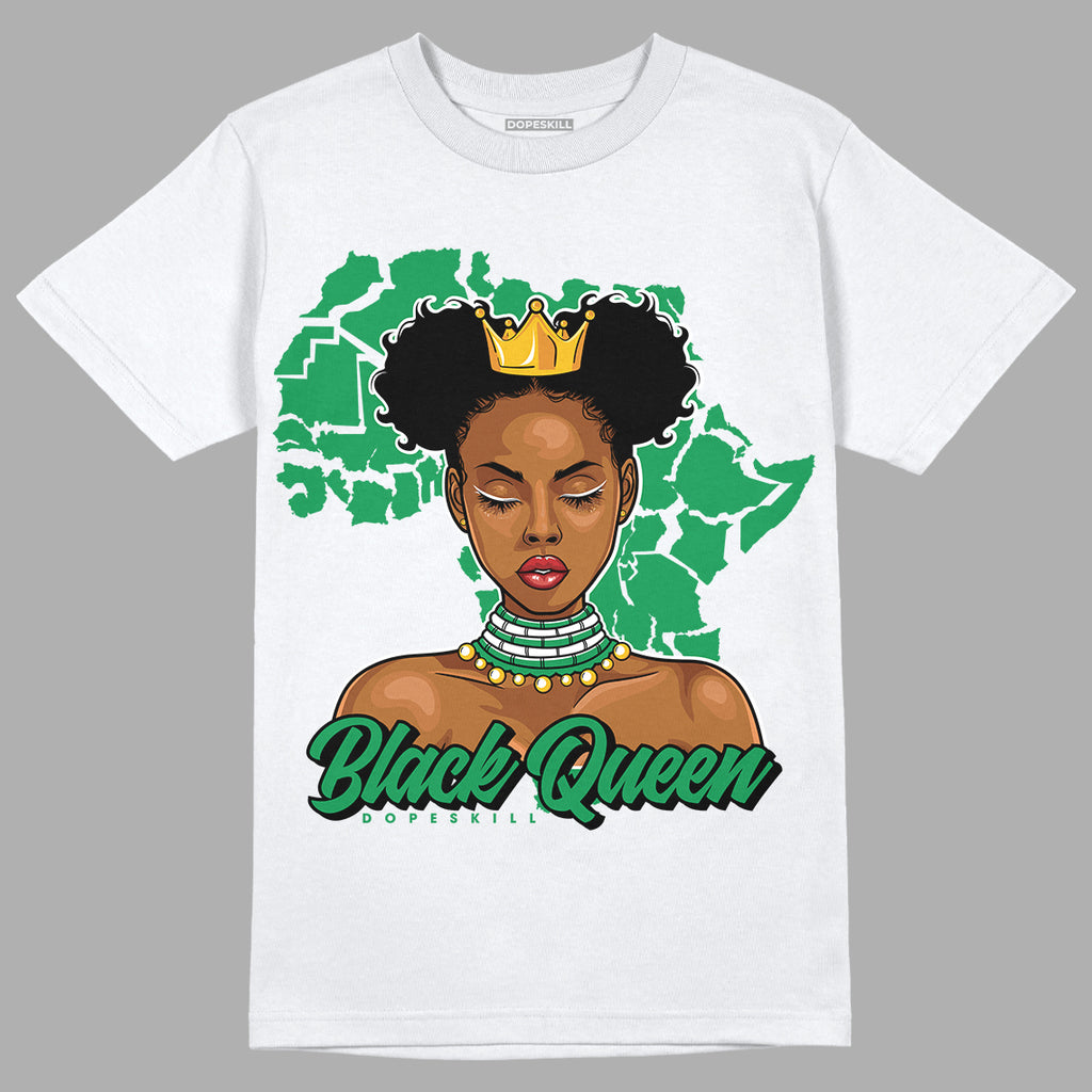 Jordan 6 Rings "Lucky Green" DopeSkill T-Shirt Black Queen Graphic Streetwear - White