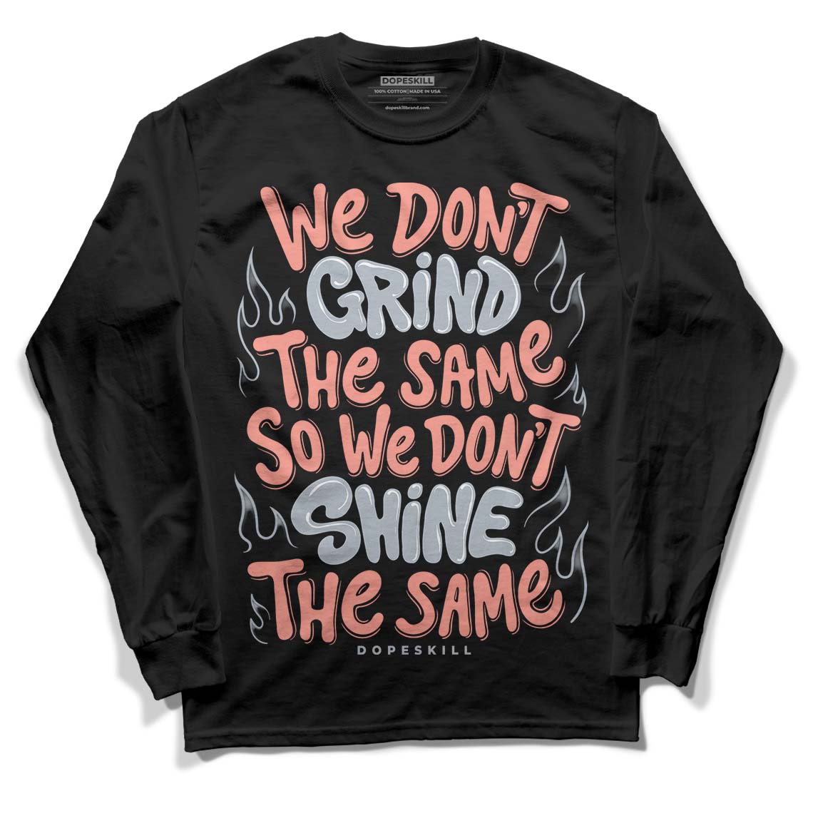 DJ Khaled x Jordan 5 Retro ‘Crimson Bliss’ DopeSkill Long Sleeve T-Shirt Grind Shine Graphic Streetwear - Black 