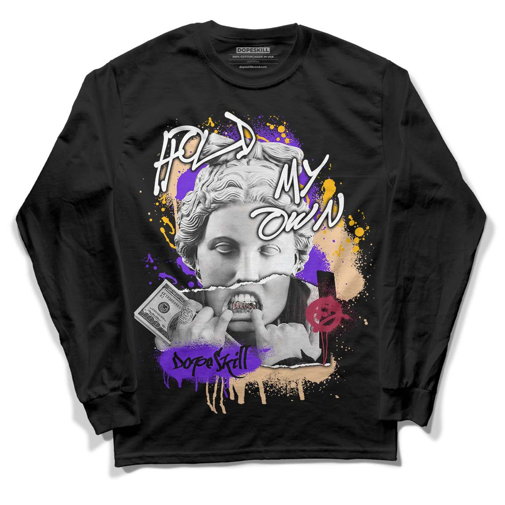 Afrobeats 7s SE DopeSkill Long Sleeve T-Shirt Hold My Own Graphic - Black