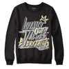 Jordan 4 Retro SE Craft Photon Dust DopeSkill Sweatshirt LOVE Graphic Streetwear - Black 