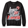 Fire Red 9s DopeSkill Sweatshirt LOVE Graphic - Black 