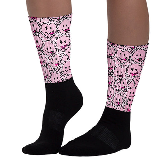 Triple Pink Dunk Low Sublimated Socks Slime Graphic