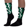 Lottery Pack Malachite Green Dunk Low Sublimated Socks ZicZac Graphic