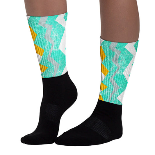 New Emerald 1s Sublimated Socks ZicZac Graphic