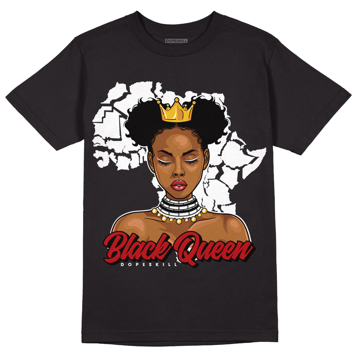 Playoffs 13s DopeSkill T-Shirt Black Queen Graphic - Black