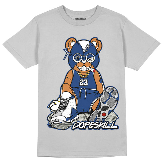 AJ 13 French Blue DopeSkill Light Steel Grey T-shirt Greatest Graphic