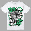 Jordan 2 Retro Lucky Green DopeSkill T-Shirt Don't Quit Graphic Streetwear  - White 