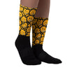 Taxi Yellow Toe 1s Sublimated Socks Slime Graphic