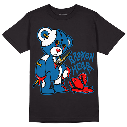 Messy Room 4s DopeSkill T-Shirt Broken Heart Graphic - Black