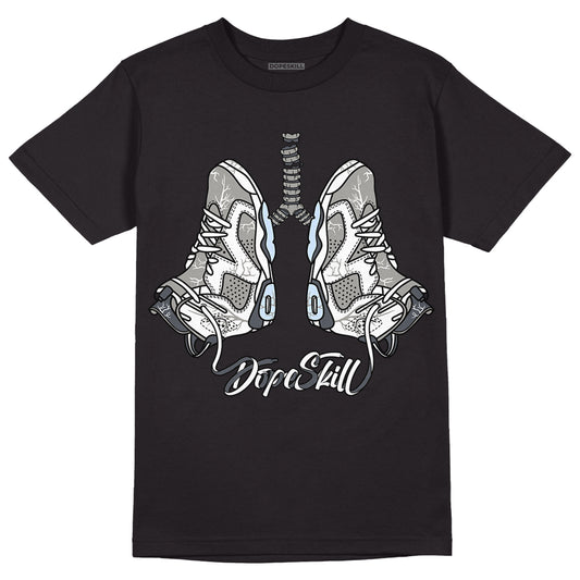 Jordan 6 Retro Cool Grey DopeSkill T-Shirt Breathe Graphic Streetwear - Black