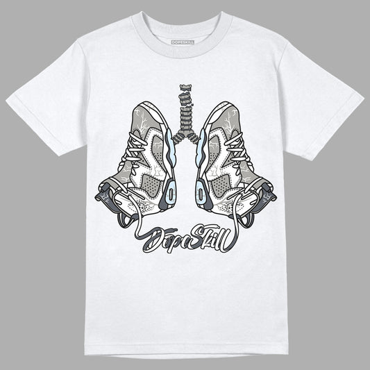 Jordan 6 Retro Cool Grey DopeSkill T-Shirt Breathe Graphic Streetwear - White