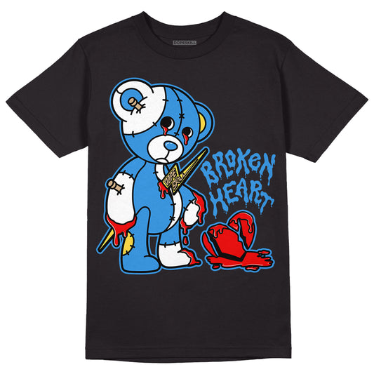 SB Dunk Low Homer DopeSkill T-Shirt Broken Heart Graphic - Black