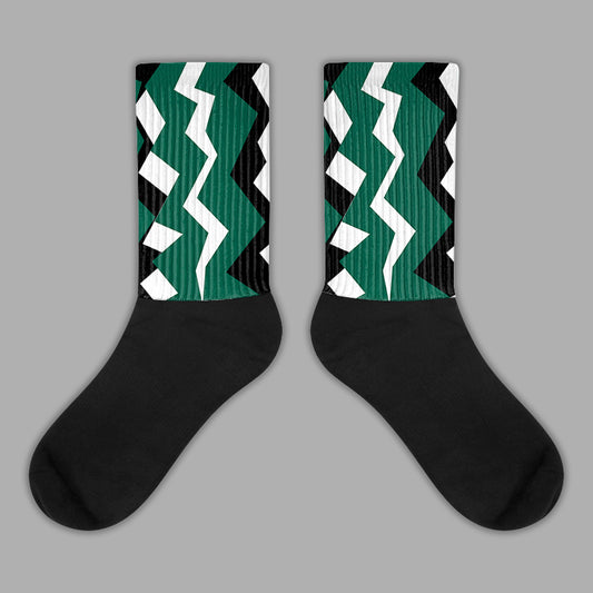 Lottery Pack Malachite Green Dunk Low Sublimated Socks ZicZac Graphic