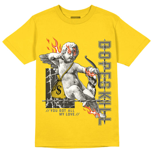 Lightning 4s DopeSkill Tour Yellow T-shirt You Got All My Love Graphic