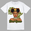 Travis Scott x Jordan 1 Low OG “Olive” DopeSkill T-Shirt Black Queen Graphic Streetwear - White