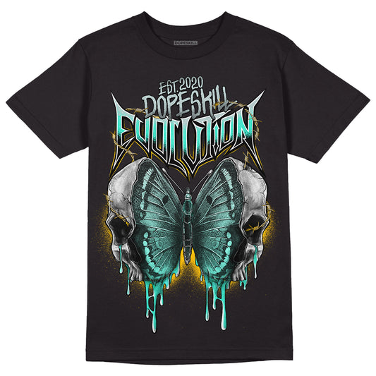 New Emerald 1s DopeSkill T-Shirt DopeSkill Evolution Graphic - Black