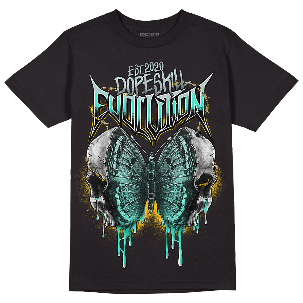 New Emerald 1s DopeSkill T-Shirt DopeSkill Evolution Graphic - Black