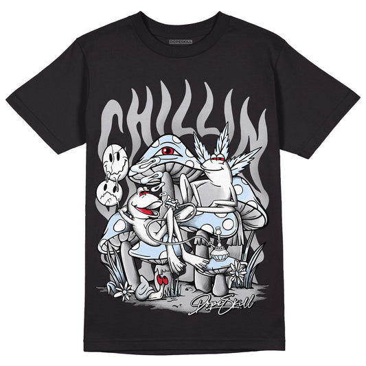 Jordan 11 Retro Low Cement Grey DopeSkill T-Shirt Chillin Graphic Streetwear - Black