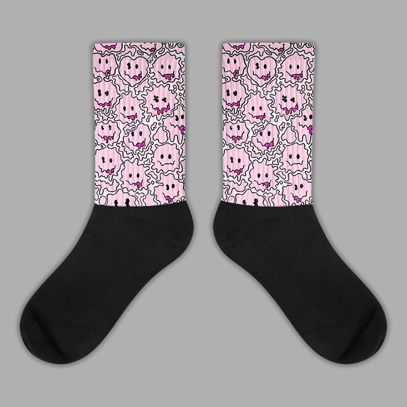 Triple Pink Dunk Low Sublimated Socks Slime Graphic