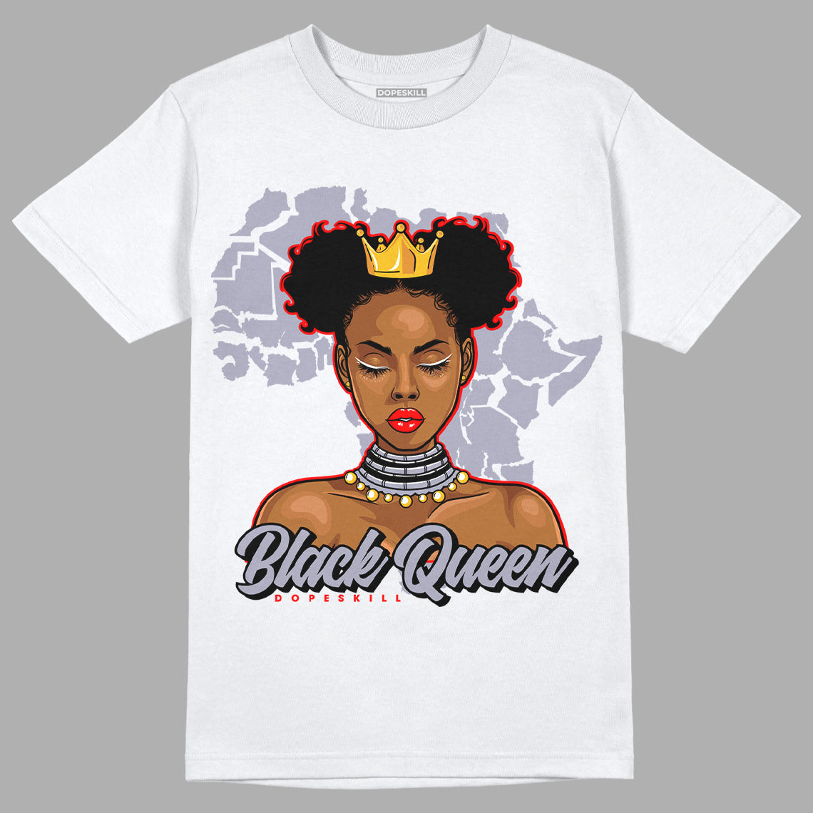 Jordan 13 Retro 'Black Flint' DopeSkill T-Shirt Black Queen Graphic Streetwear - White