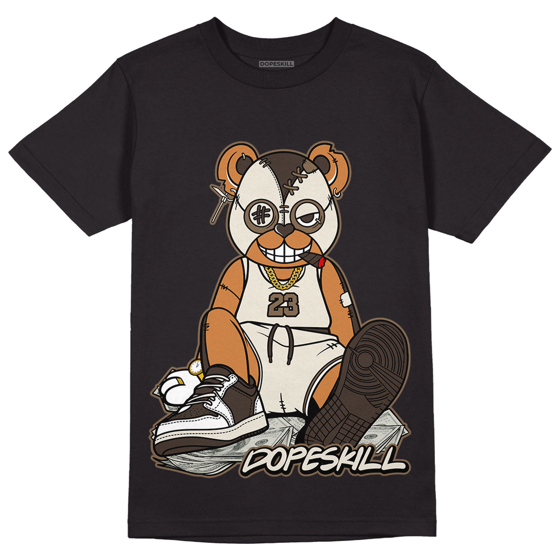 Jordan 1 Low OG “Reverse Mocha” DopeSkill T-Shirt Greatest Graphic - Black