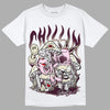 Dunk Low Night Maroon and Medium Soft Pink DopeSkill T-Shirt Chillin Graphic Streetwear - White 