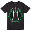 Jordan 1 Low Lucky Green DopeSkill T-Shirt Breathe Graphic Streetwear - black