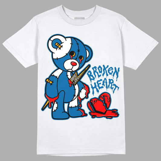 Messy Room 4s DopeSkill T-Shirt Broken Heart Graphic - White