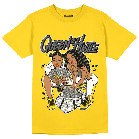 AJ 4 Lightning DopeSkill Tour Yellow T-shirt Queen Of Hustle Graphic