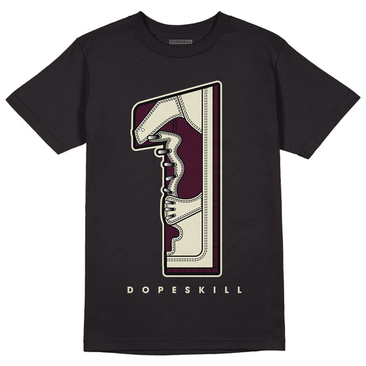 Dunk Low Night Maroon and Medium Soft Pink DopeSkill T-Shirt No.1 Graphic Streetwear - Black